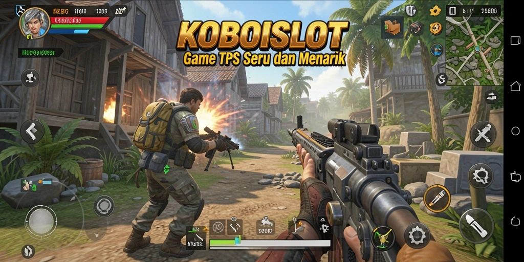 Tampilan gameplay seru dan mendebarkan dalam KOBOISLOT.