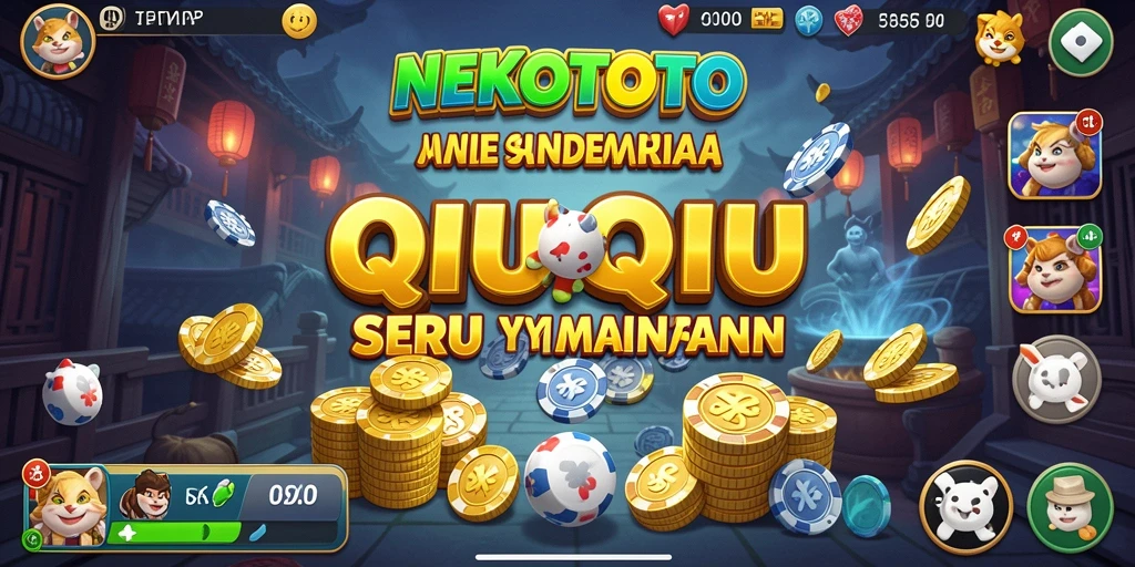 Tampilan gameplay seru NEKOTOTO dalam permainan QiuQiu.