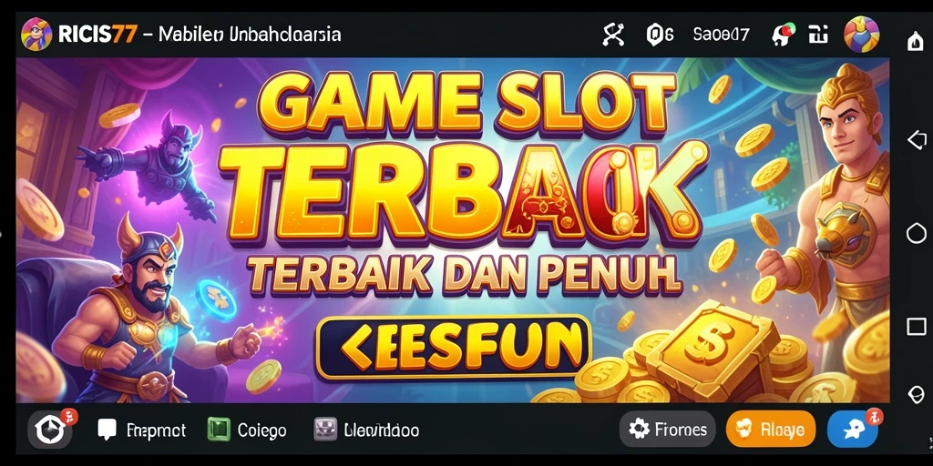 Screenshot gameplay RICIS77 menampilkan mesin Slot yang menarik dan penuh warna.