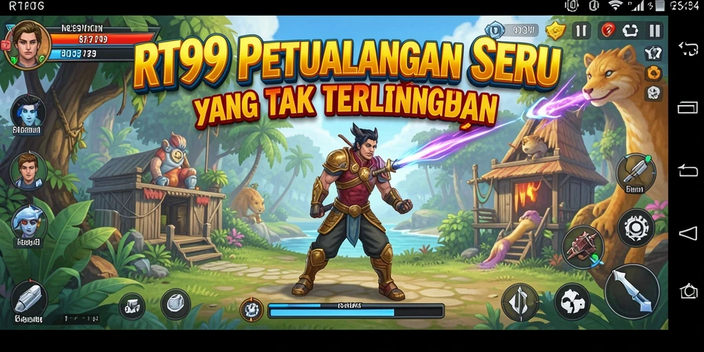 Screenshot RT99 menunjukkan gameplay menggembirakan saat menjelajahi dunia petualangan.