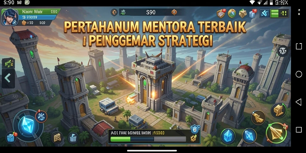 Tangkapan layar dari gameplay Tower Defense S80 yang mendebarkan.