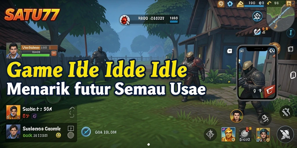 Screenshot utama SATU77 menampilkan gameplay Idle yang seru dan interaktif.