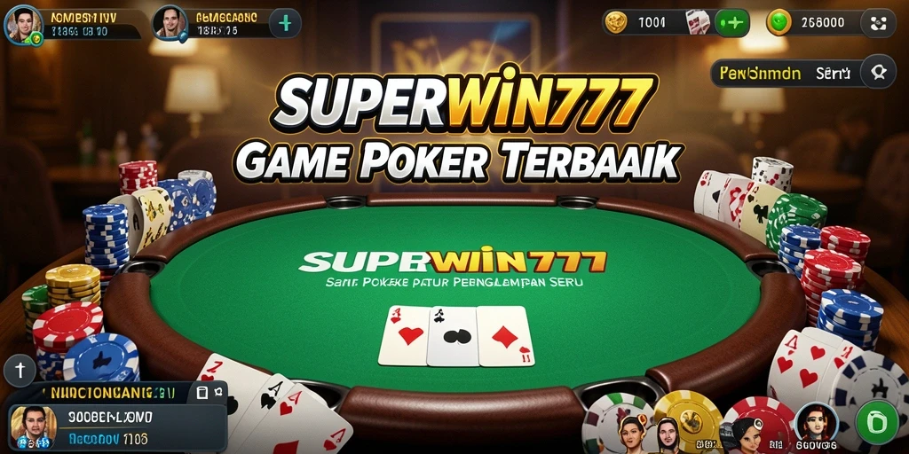 Gameplay seru Poker di SUPERWIN777 dengan grafis menawan.